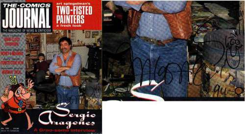 Aragones, Sergio | Comic Journal 128 - Signed cover with sketch | Art4Comics