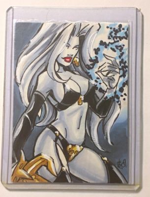 CK Russell psc 1/1 sketch of lady death 2009 | eBay US (Buy It Now)