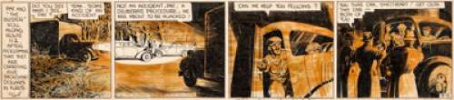 Charlie Schmidt Radio Patrol Daily Comic Strip Original Art dated 3-12-38 (King Features Syndicate, 1938)....