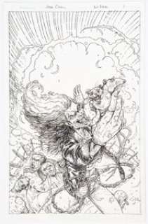 Joyce Chin Evil Ernie #4 Variant Cover Original Art (Dynamite, 2014). The devil is in the details, and this page -