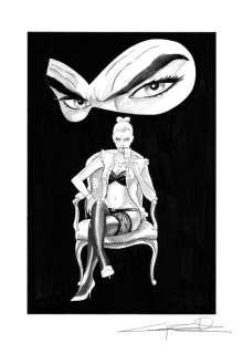 G. Candita - original artwork "Eva e Diabolik - Per sempre" cm 29x42 - Loose page | Catawiki