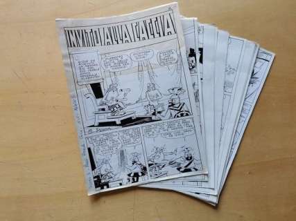 Picchio n. 3 - 16x tavole originali - episodio completo " Invito alla caccia" - Loose page - (1961) | Catawiki