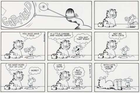 Davis, Jim | Jim Davis Garfield Sunday Comic Strip Original Art dated 1-9-05 (PAWS, 2005).... | Heritage