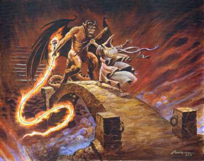 Don Marquez - Lord of the Rings, Hobbit, Gandalf,16x20 on board,2012