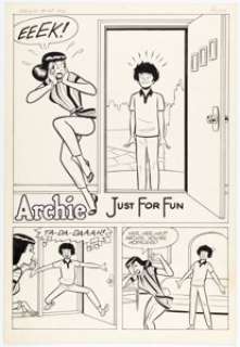 Lucey, Harry | Harry Lucey and Marty Epp Archie #148 Complete 5-Page Story "Just For Fun" Original Art (Archie, 1964).... (Total: 5 Original Art) | Heritage
