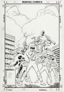 Heebink, John | John Heebink Saban’s Mighty Morphin Power Rangers #2 Cover Original Art (Hamilton Comics, 1995).... | Heritage