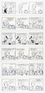 Jim Davis | Garfield Consecutive Daily Comic Strip Original Art Group of 6 (PAWS, 1997). (Total: 6 Original Art) | Heritage