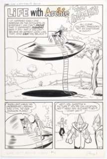 Bob White and Marty Epp Life with Archie #11 Complete 8-Page Story "The Invaders" Original Art (Archie, 1961). (Total: 8 Original Art) | Heritage