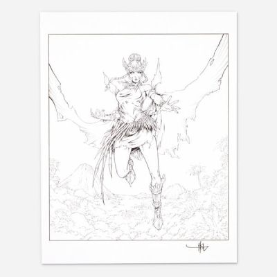 Creees Lee | Marvel Snap Scarlet Witch Unpublished Original Card Art (Marvel Comics, 2026) | Landry Pop Auctions