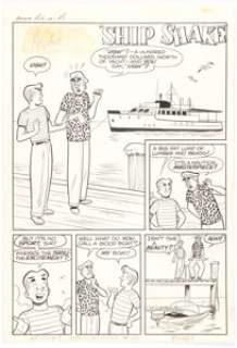 Harry Lucey and Marty Epp Archie’s Pals ’n’ Gals #10 Complete 10-Page Story "Ship Shake" Original Art (Archie, 1959). (Total: 10 Original Art) | Heritage