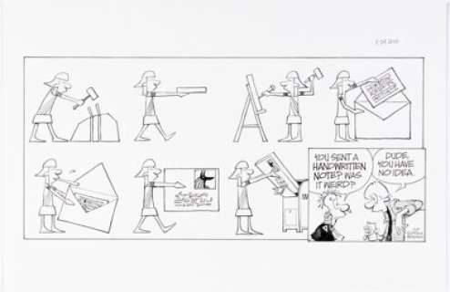 Jerry Scott and Jim Borgman Zits Sunday Comic Strip Original Art dated 3-24-19 (King Features Syndicate, 2019). | Heritage