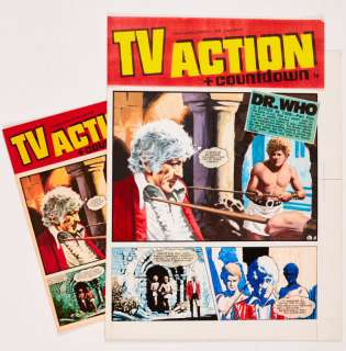Doctor Who original cover artwork by Gerry Haylock for TV Action No 67 May 27…