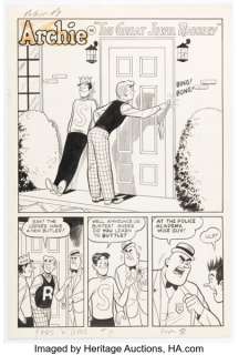 Bill Vigoda and Mario Acquaviva Archie’s Pals ’n’ Gals #11 "The Great Jewelry Robbery" Complete 10-Page Story Original Art (Archie, 1959-1960). (Total: 10 Original Art) | Heritage
