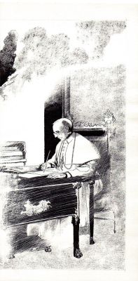 Dino Battaglia | 20 Secoli con Cristo: Benedetto XV Il Messaggio contro la Guerra | Tavole Originali