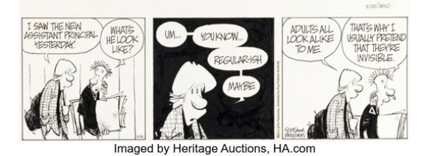 Jerry Scott and Jim Borgman Zits [Adult Blindness] Daily Comic Strip Original Art dated 2-25-10 (King Features Syndicate, 2010). | Heritage