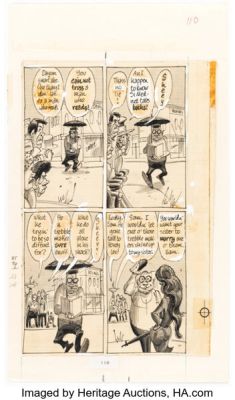 Harvey Kurtzman Harvey Kurtzman’s Jungle Book "Decadence Degenerated" Story Page 9 Original Art (Ballantine Books, 1959). | Heritage