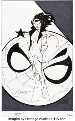 Mark Bagley The Amazing Spider-Man #92.BEY Monica Rambeau Cover Original Art (Marvel, 2018). | Heritage