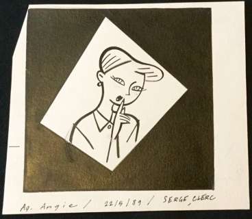 Serge Clerc - Lot de 3 Dessins originaux "Angie" pour Xeropresse de Ranx Xerox - Loose page (1989) | Catawiki