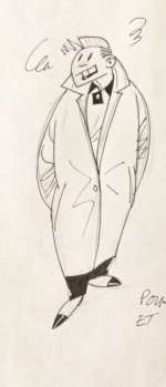 Serge Clerc - Dessin original noir et blanc - signé - Loose page | Catawiki