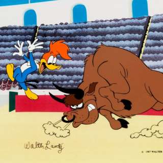 Woody Woodpecker - Original Cel Signed by Walter Lantz + Certificate - First edition - (1987) | Catawiki