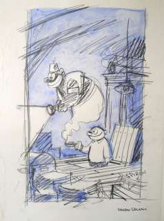 Cromheecke | Tom Carbon(e) - Originele ontwerpschets (studie) voor cover Robbedoes/Spirou (1991) | Catawiki