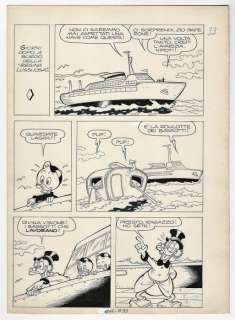Topolino # 1238 - Giulio Chierchini - tavola originale "Zio Paperone e gli Stivali delle 7 Leghe" - First edition - (1979) | Catawiki