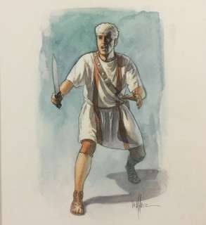 Alex Senator - Dessin original en encre de chine et aquarelle - (2019) | Catawiki