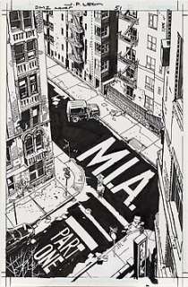 DMZ #51 - M.I.A., Part 1 - Original Cover Illustration - Loose page - First edition - (2010)