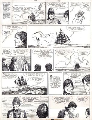 Hugo Pratt | Il Ragazzo rapito p.27 | Tavole Originali