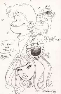 Collectif | Illustration collective aux feutres sur papier des… | Banque Dessinée