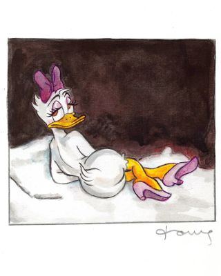 Daisy Duck Inspired by Modigliani – “Nu Couché” | Corner4art