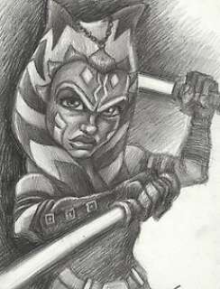 The Clone Wars [Star Wars] - Ahsoka Tano - Original Drawing by Joan Vizcarra - Original Art