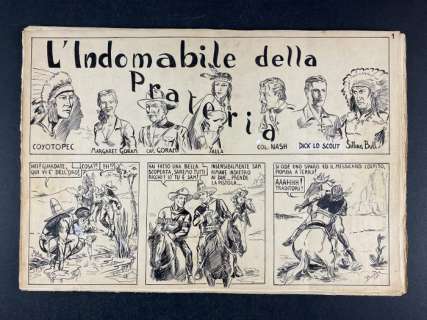 CoyotoPec N.1 - Storia completa; 40x tavole - Primo Baldan (Balfer) - Loose page - (1940) | Catawiki