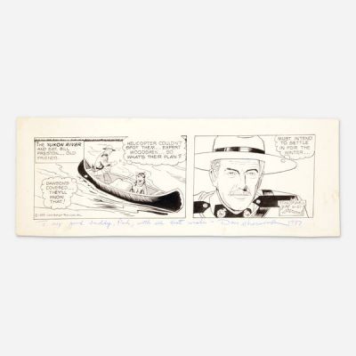Don Sherwood | Lot 345 - Sgt. Preston of the Yukon 9-27-83 Daily Strip Original Art (Lone Ranger Television, Inc., 1983) | Landry Pop Auctions