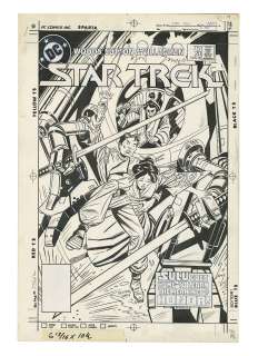 STAR TREK #20 (1985) - Tom Sutton and Ricardo Villagran Hand-Drawn Cover Artwork | Propstore