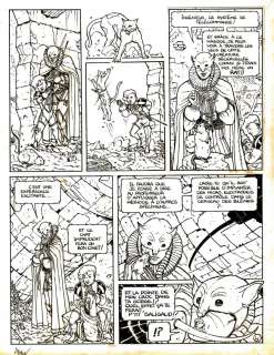 Philippe ADAMOV - Planche originale 4 - LES EAUX DE MORTELUNE Tome 1 - L‘échiquier du rat