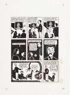 Marjane Satrapi | Persepolis (Original Book Art, page 41) | Sotheby’s