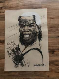 Liberatore - Dessin original - Tête blanche - Loose page | Catawiki