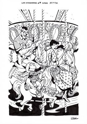 Elsa Charretier | Love Everlasting #7 cover | Tavole Originali