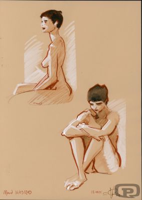Olivier Vatine | Life Drawing #27 - Original Artwork by Olivier Vatine | Pulp’s Art