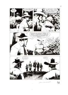 Corrado Roi | Tex spec. n. 29 - Roi - Tavola Originale "L’orda del tramonto" - Page volante - Exemplaire unique | Catawiki