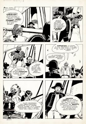Attilio Micheluzzi | Gli ammutinati del Bounty p.10 | Tavole Originali