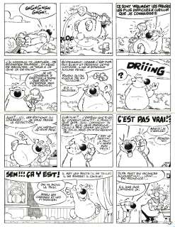 Dupa | Cubitus, planche originale à l’encre de chine. | Septimus