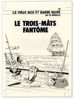 Marcel Remacle - VIEUX NICK ET BARBE-NOIRE Encre de Chine pour la couverture