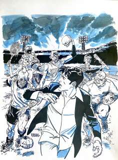 BRUNO BRINDISI - Original illustration for Dylan Dog. Cm. 30x40. SIgned. Mint. Code 450.