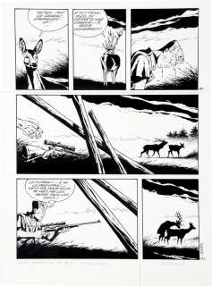 Comès | Iris, planche n°73 Ã  l’encre de Chine pour c… | Banque Dessinée