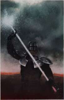 Jon J.  Muth - St. George #2 cover painting (large art) 1988
