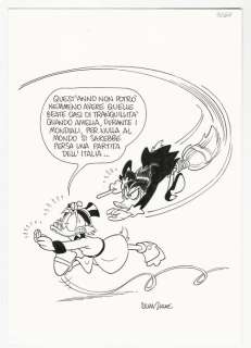 Silvia Ziche | Topolino # 3264 - Silvia Ziche - illustrazione originale "Che aria tira a... Paperopoli" - Exemplaire unique - (2018) | Catawiki