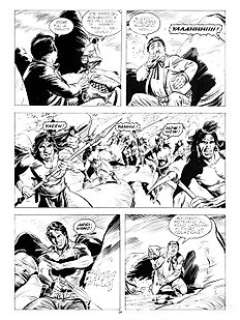 Stefano Andreucci - Zagor n. 414 - Andreucci - 4x Tavole Originali "Texas Rangers" - Page volante - (2000)