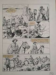 Roberto De Angelis - Tex Albo Gig. n. 18 - R. De Angelis - tavola originale "Ombre nella Notte" - Page volante - Exemplaire unique